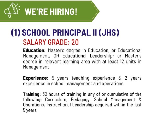 HIRING ALERT: ANNOUNCEMENT OF VACANCY