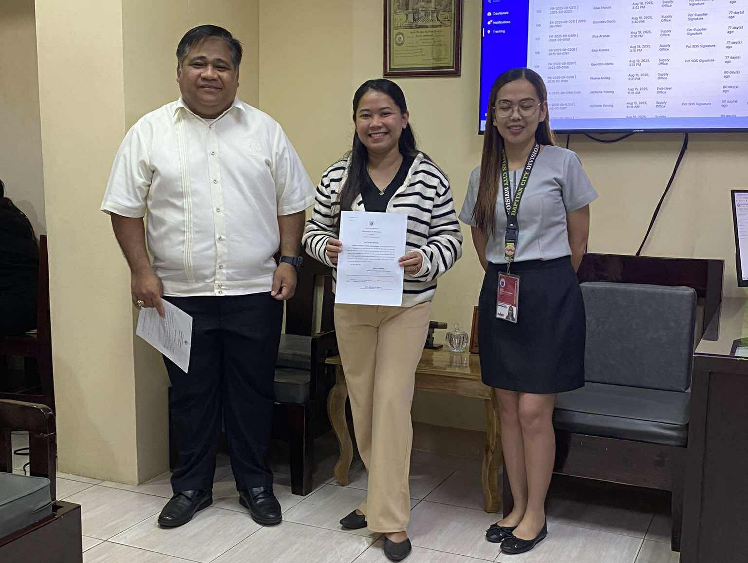 A moment of honor and commitment!